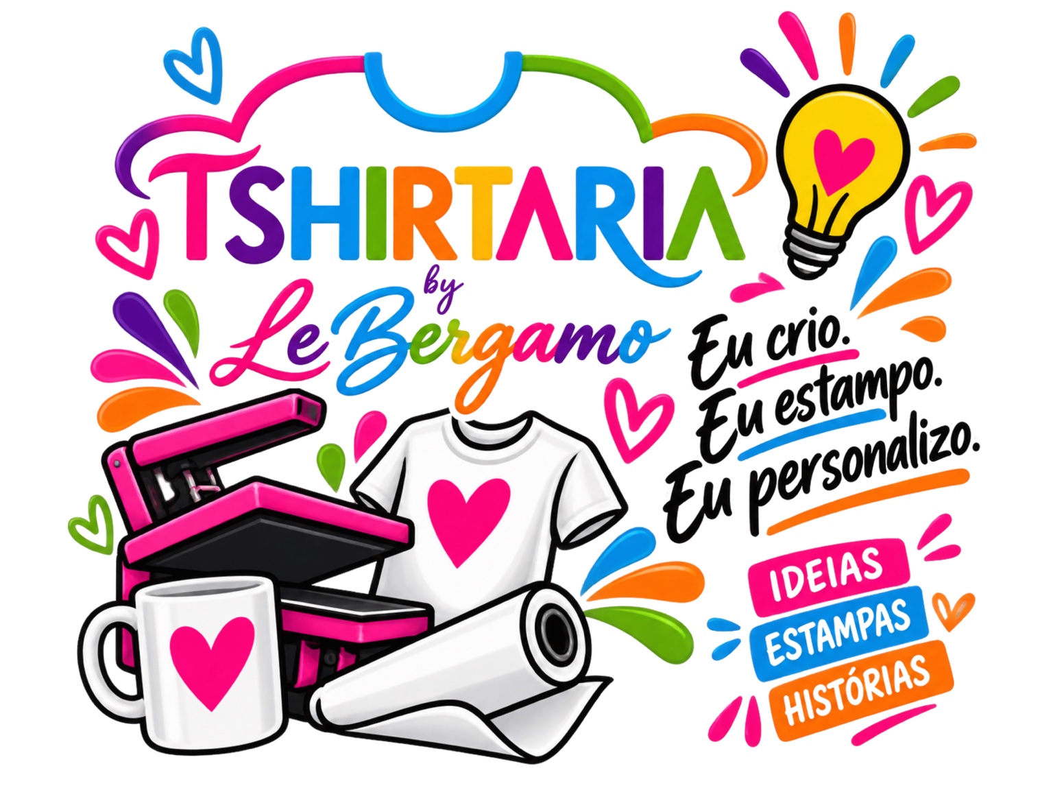 Tshirtaria by Le Bergamo — Eu crio, eu estampo, eu personalizo