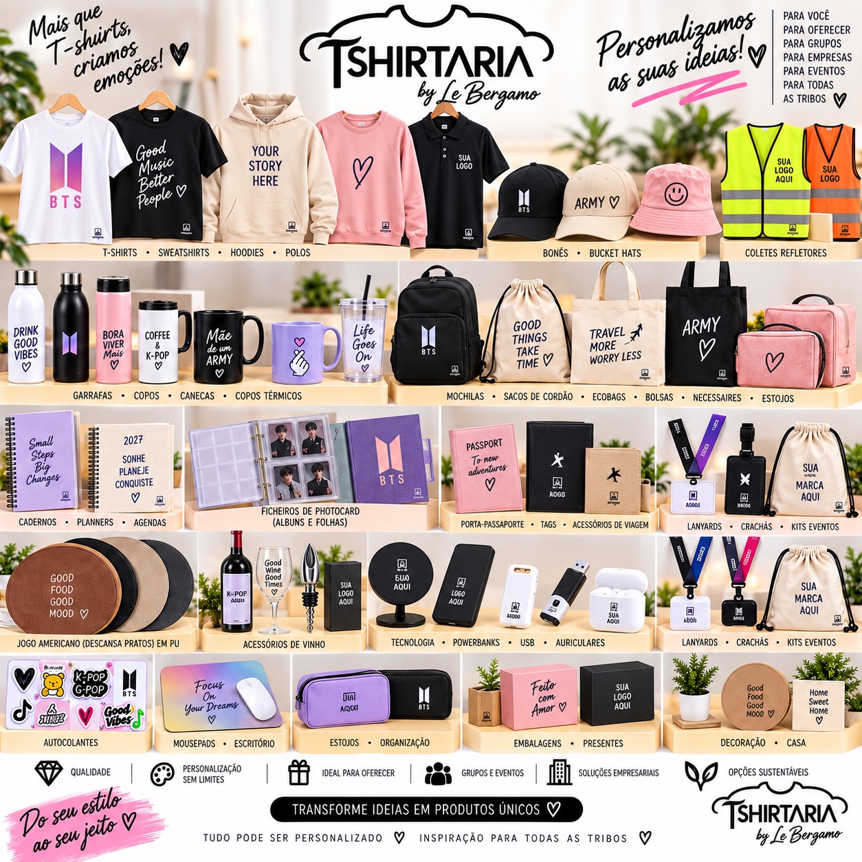Catálogo de produtos personalizados