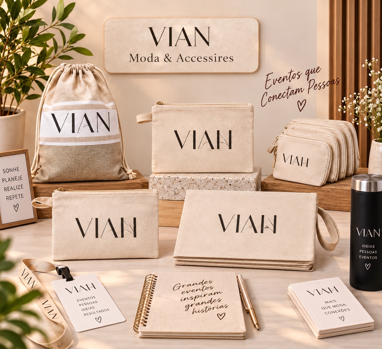 Personalização para empresas e eventos